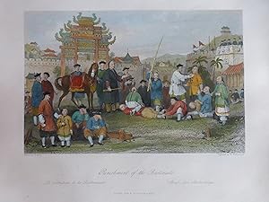 1846 CHINE PUNITION BASTONADE 1 GRAVURE ANCIENNE THOMAS ALLOM