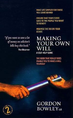 Seller image for Making A Will: Self-Help Guide2e: A Self-help Guide for sale by WeBuyBooks