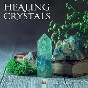 Seller image for Healing Crystals Wall Calendar 2024 (Art Calendar) (Calendar) for sale by BargainBookStores