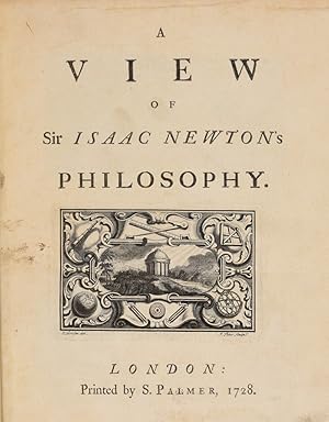 Bild des Verkufers fr A View of Sir Isaac Newton's Philosophy zum Verkauf von Timeless Tales Rare Books