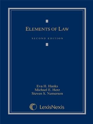 Bild des Verkufers fr Elements of Law zum Verkauf von ZBK Books