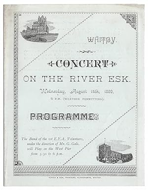 Concert on the River Esk. Wednesday, August 14th, 1880, 6 P.M. (weather permitting). Programme.