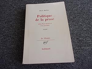Seller image for POLITIQUE DE LA PROSE. Jean Paul Sartre et l'an quarante for sale by occasion de lire