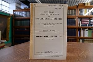 Bild des Verkufers fr Buchbesprechung: Sven Kjllerstrm, Biskopstillsttningar i Sverige 1531-1951. Sonderdruck aus: Zeitschrift der Savigny-Stiftung fr Rechtsgeschichte Kanonistische Abteilung XXXIX, 70. Band. zum Verkauf von Gppinger Antiquariat