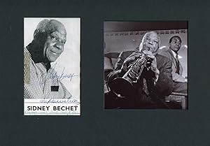 Sidney Bechet Autograph | signed vintage photographs