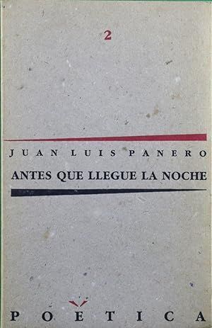 Seller image for ANTES QUE LLEGUE LA NOCHE for sale by Antrtica