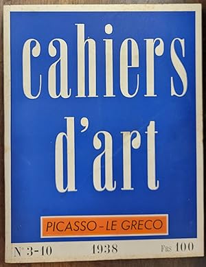Cahiers d'Art, 1938, No. 3-10 : Picasso - Le Greco