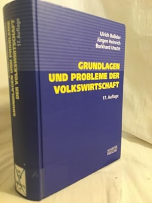 Immagine del venditore per Grundlagen und Probleme der Volkswirtschaft. venduto da Versandantiquariat Waffel-Schrder