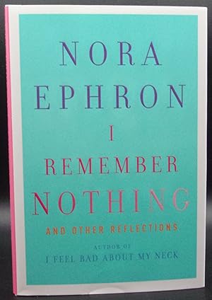 Seller image for I REMEMBER NOTHING: And Other Reflections for sale by BOOKFELLOWS Fine Books, ABAA