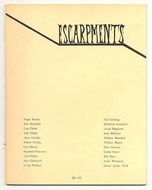 Seller image for Escarpments - Vol. One, No. One, Spring 1980 for sale by Between the Covers-Rare Books, Inc. ABAA