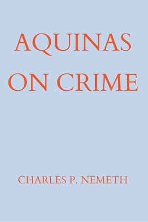 Seller image for Aquinas on Crime for sale by GreatBookPrices