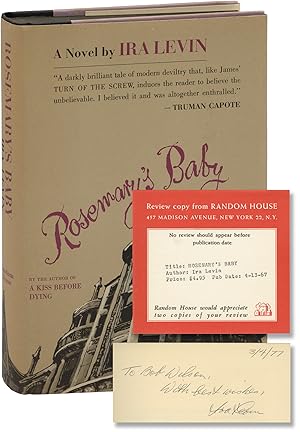 Rosemary's Baby (First Edition, Review Copy, inscribed by the author)