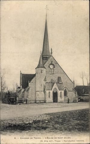 Ansichtskarte / Postkarte Troyes-Aube, Die Kirche Saint-Julien