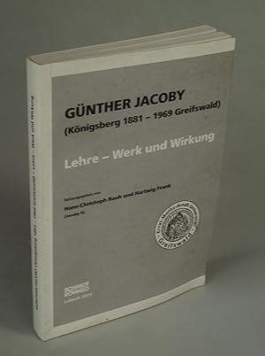 Seller image for Gnther Jaacoby (Knigsberg 1881 - 1969 Greifswald). for sale by Antiquariat Dorner