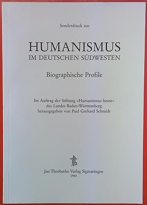 Bild des Verkufers fr Sonderdruck aus >Humanismus im deutschen Sdwesten< zum Verkauf von biblion2