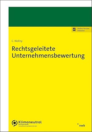 Immagine del venditore per Rechtsgeleitete Unternehmensbewertung venduto da moluna