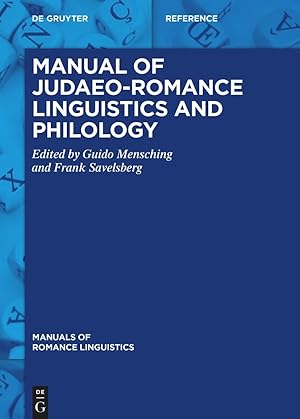Image du vendeur pour Manual of Judaeo-Romance Linguistics and Philology mis en vente par moluna
