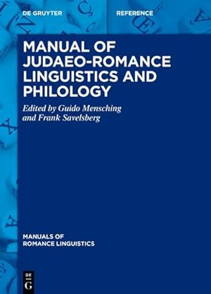 Image du vendeur pour Manual of Judaeo-Romance Linguistics and Philology mis en vente par AHA-BUCH GmbH