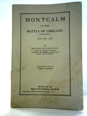 Immagine del venditore per Montcalm at the Battle of Carillon venduto da World of Rare Books