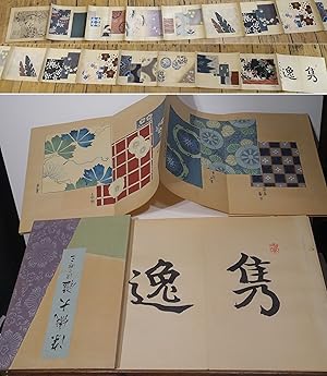 Kolorierte Holzschnitte Japan, 3 Leporellos, komplett