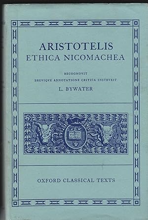 Imagen del vendedor de Ethica Nicomachea. Recognovit brevique adnotatione critica instuxit I. Bywater. (= Scriptorum Classicorum Bibliotheca Oxoniensis). a la venta por Antiquariat Dirk Borutta