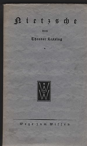 Seller image for Nietzsche. (= Wege zum Wissen 22). for sale by Antiquariat Dirk Borutta