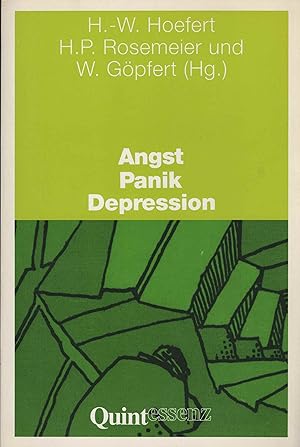 Bild des Verkufers fr Angst, Panik, Depression. Ursachen und Behandlungskonzepte aus psychologischer und medizinischer Sicht. Herausgegeben von Hans-Wolfgang Hoefert, H.P. Rosenmeier und W. Gpfert. Mit Beitrgen von C. Adams u.a. (= Psychomed / Sonderband 2). zum Verkauf von Antiquariat Dirk Borutta