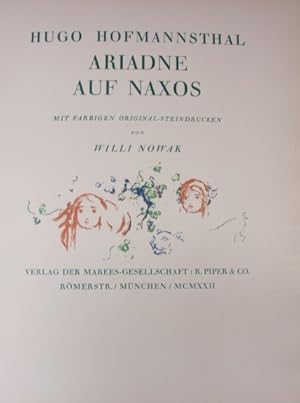 Bild des Verkufers fr Ariadne auf Naxos zum Verkauf von Schweizerdegen