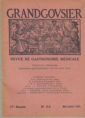 Bild des Verkufers fr Grandgovsier : Revue de gastronomie mdicale zum Verkauf von PRISCA