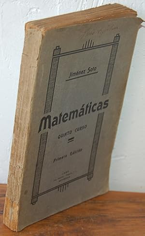 Immagine del venditore per MATEMTICAS. Quinto curso / GEOMETRA DEL ESPACIO venduto da EL RINCN ESCRITO