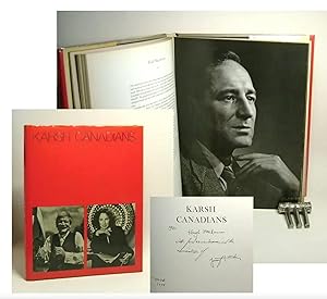 Seller image for KARSH CANADIANS. Signed and Inscribed to Hugh MacLennan by Yousuf Karsh for sale by TBCL The Book Collector's Library