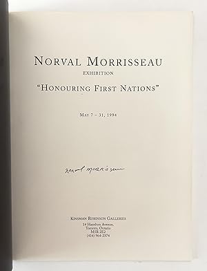 Seller image for Norval Morrisseau Exhibition: "Honouring First Nations." May 7-31, 1994. SIGNED. for sale by McCanse Art