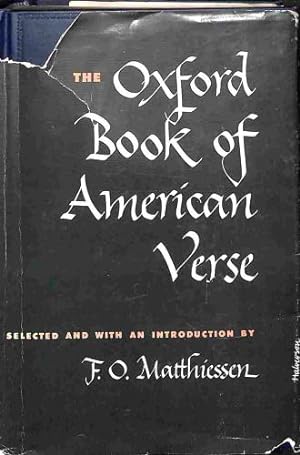 Bild des Verkufers fr The Oxford Book of American Verse zum Verkauf von WeBuyBooks