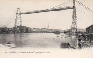 POSTAL PV08624: Ensemble du Pont Transbordeur, Rouen
