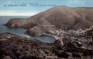 POSTAL PV08665: Vue de la frontiere Française, Port Bou