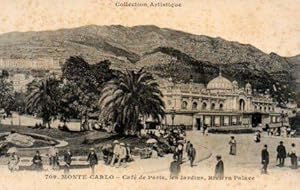 POSTAL PV08673: Cafe de Paris, les Jardins et Riviera Palace, Monte Carlo