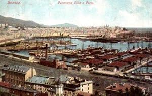 POSTAL PV08657: Panorama Citta e Porto, Genova