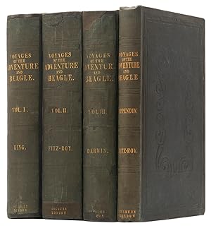 Bild des Verkufers fr Narrative of the surveying voyages of His Majesty's ships Adventure and Beagle, between the years 1826 and 1836, describing their examination of the southern shores of South America, and the Beagle's circumnavigation of the globe. zum Verkauf von Shapero Rare Books