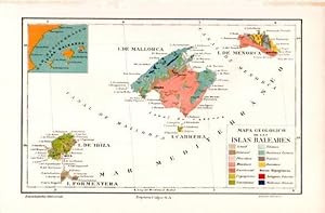LAMINA V29227: Mapa geologico de las Islas Baleares