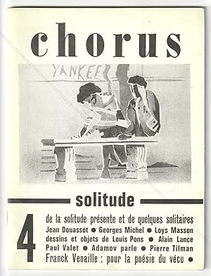 Imagen del vendedor de CHORUS 4. Solitude. a la venta por Librairie-Galerie Dorbes Tobeart