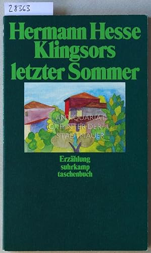 Bild des Verkufers fr Klingsors letzter Sommer. [= suhrkamp taschenbuch, 1195] zum Verkauf von Antiquariat hinter der Stadtmauer