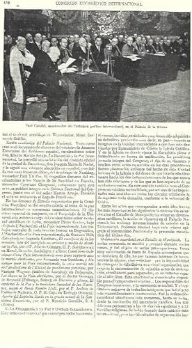 Bild des Verkufers fr LAMINA ESPASA 39250: Paul Claudel en el Palau de la Musica zum Verkauf von EL BOLETIN