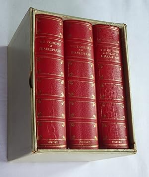 Imagen del vendedor de Shakespeare, Complete Three Volume Set, Comedies, Tragedies, Histories and Poems, (1966 print of 1912 Oxford Edition.) a la venta por Tony Hutchinson