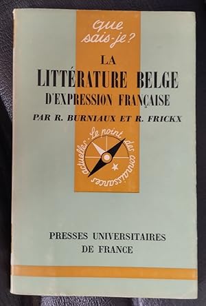 Bild des Verkufers fr La litterature belge d'expression franaise zum Verkauf von Librera Ofisierra