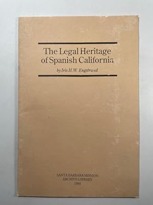 Imagen del vendedor de The Legal Heritage of Spanish California a la venta por BookEnds Bookstore & Curiosities