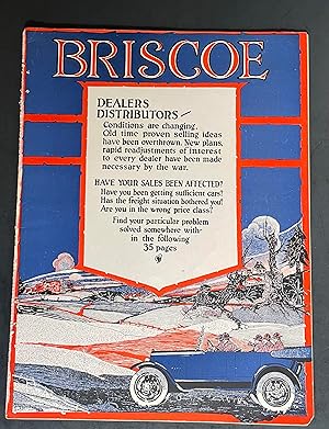 1918 Briscoe Motor Car Dealers Handbook / Brochure