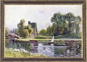 Cookham Church in Berkshire, England,Vintage Watercolor Print
