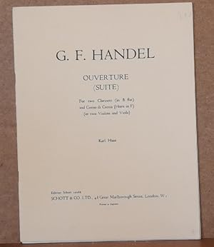 Ouverture (Suite) for two Clarinets (in B flat) and Corno di Caccia (Horn in F) (or two Violins a...