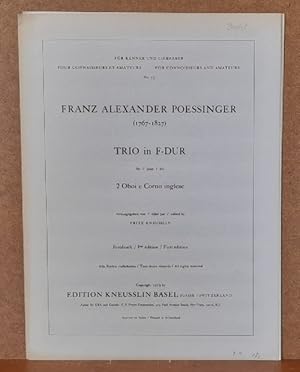 Bild des Verkufers fr Trio in F-Dur fr / pour / for 2 Oboi e Corno inglese (Hg. Fritz Kneusslin) zum Verkauf von ANTIQUARIAT H. EPPLER
