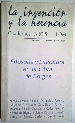 Seller image for Filosofa y literatura en la obra de Borges for sale by Federico Burki